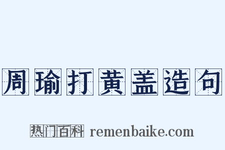 周瑜打黄盖造句是什么意思的图片